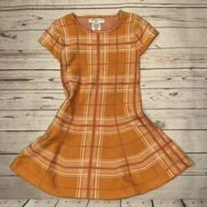 Plaid Cotton Sveat Kids Dress